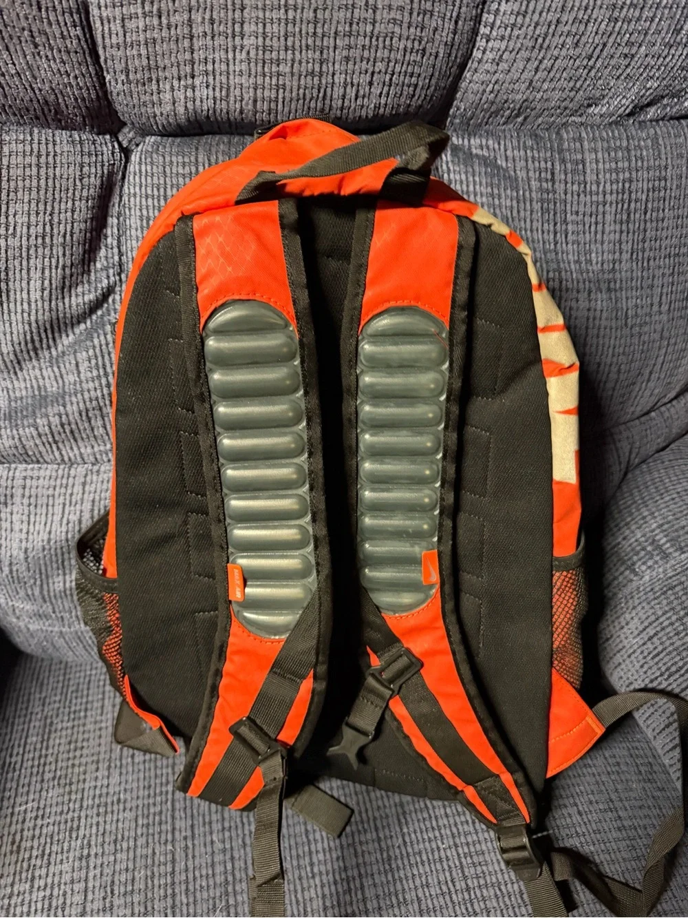Nike Men's Bright Orange and Black Athletic Backpack